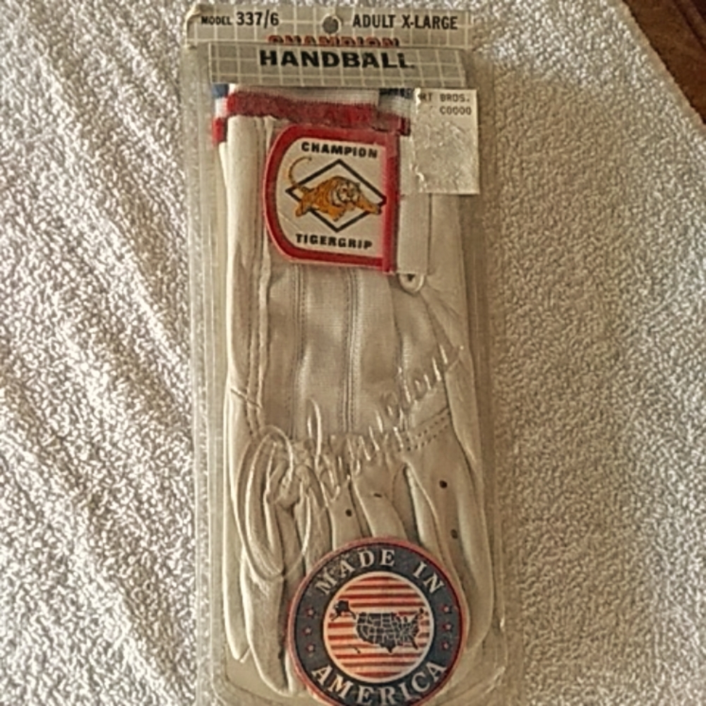 Vintage Champion TigerGrip Deerskin Handball Gloves
